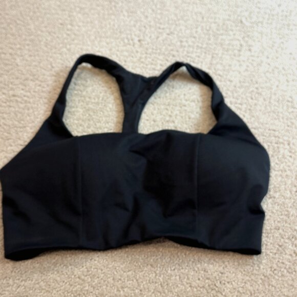 Victoria's Secret Sports Bra Racerback Lightweight Black Size 32DD #817743-QB4 - Picture 1 of 12